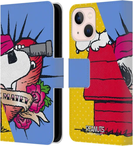 Miniatura 88 de Head Case Designs Funda de piel con licencia oficial de Peanuts Snoopy & Woodstock Balloon Halfs and Laughs para Apple iPhone 7/8/SE 2020 y 2022
