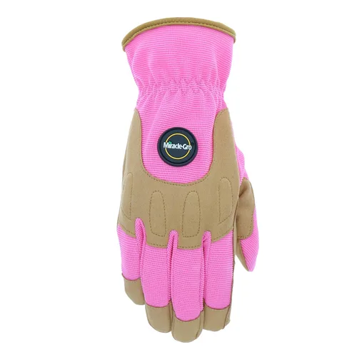 Miniatura 2 de Miracle-Gro MG86203/WSM - Guantes de cuero sintético para la palma – S-M, guantes de espalda de elastano de alta destreza para mujer con cierre