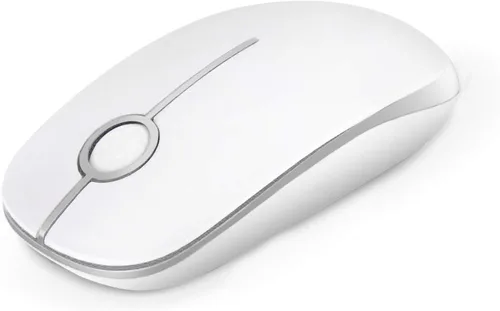 Miniatura 16 de VssoPlor Ratón Inalámbrico 2.4G, Ratón Portátil Delgado para Computadora Portátil con Receptor Nano, Ratón Óptico Silencioso para Notebook, PC