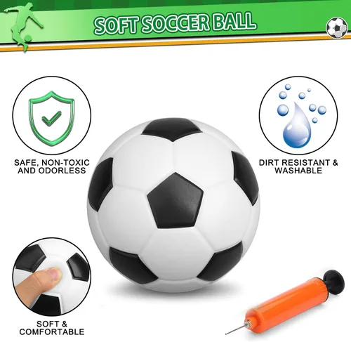 Miniatura 2 de Umnodobn Juego de 5 pelotas de fútbol de 6 pulgadas con bomba