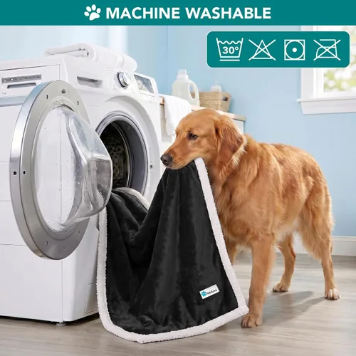 Miniatura 6 de PetAmi Manta para perros pequeños y medianos, manta de cama para mascotas, gatos, cachorros, gatitos, funda de vellón para muebles, protector