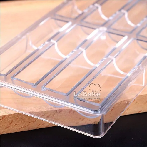 Miniatura 5 de 8 cavidades palos largos policarbonato PC plástico transparente chocolate molde caramelo cubo de hielo molde sugarcraft hornear moldes DIY panadería
