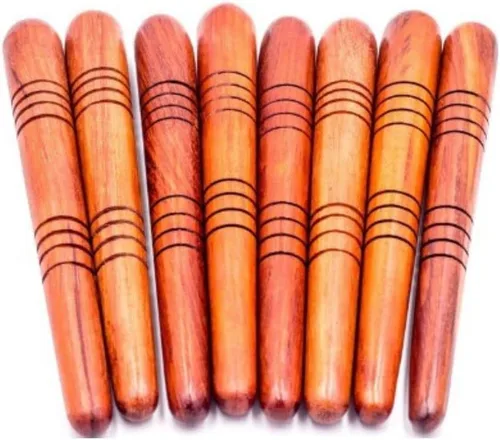 Miniatura 4 de Masaje palo de madera tailandés tradicional masajeador de pies spa terapia de reflexología, tamaño L 5.5-5.9 in (1 unidad)