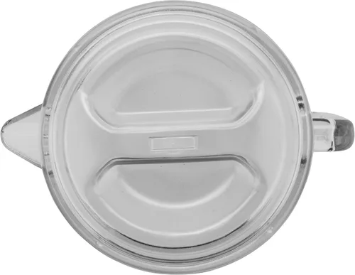 Miniatura 6 de GET P-3064-1-CL-EC Jarra de plástico resistente y sin BPA de 2 cuartos de galón con tapa, inastillable (64 onzas), transparente