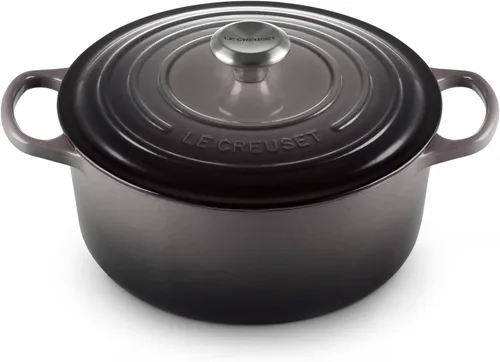 Miniatura 18 de Le Creuset Horno holandés redondo de hierro fundido esmaltado, 4.5 cuartos de galón, Marsella Marseille