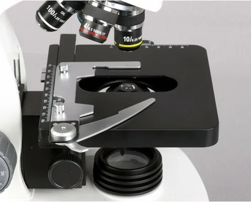 Miniatura 4 de AmScope Microscopio compuesto trinocular Siedentopf T340B-LED, aumento 40X-2000X, oculares Brightfield, WF10x y WF20x, iluminación LED, condensador