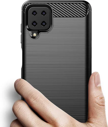 Miniatura 3 de Osophter Funda para Galaxy A22 4G con protector de pantalla de absorción de golpes Flexible TPU Rubber Protective Cell Phone Cover para Samsung