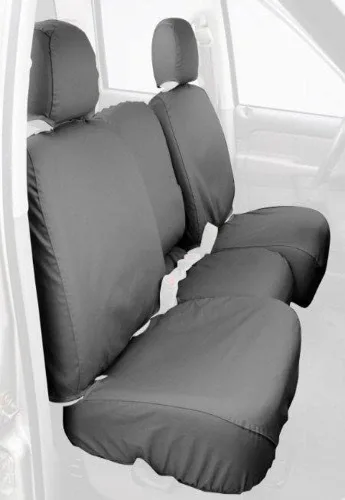Miniatura 8 de Covercraft SS2382PCCH Fundas de asiento delantero de ajuste personalizado, tela de polialgodón, negro carbón Negro (Charcoal Black)
