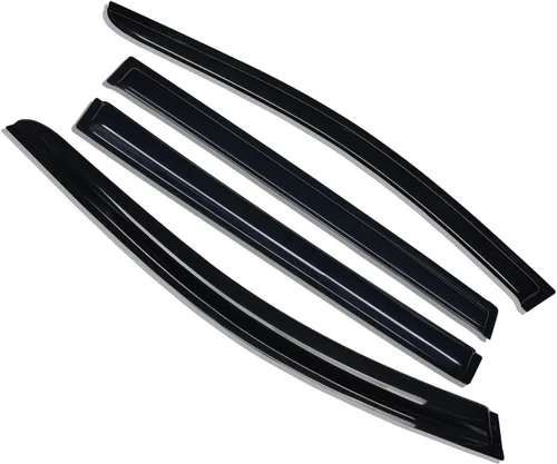 Miniatura 7 de Lightronic WV194427 - Protector de lluvia para ventana lateral en canal, humo oscuro, juego de 4 piezas, se adapta a Toyota Highlander 2014-2019