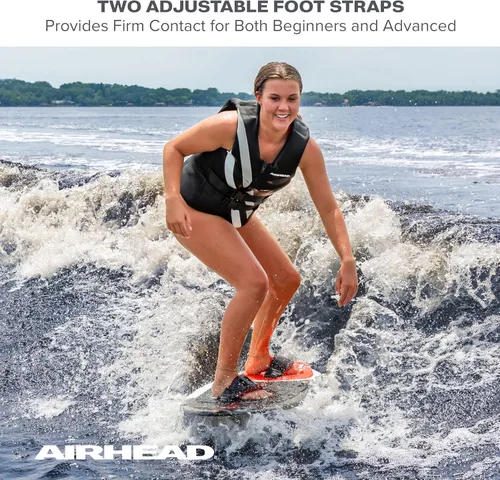 Miniatura 8 de Airhead Wakesurf Boards, EVA Traction Pads, Adjustable Foot Straps, Great for All Skill Levels, Multiple Sizes/Styles