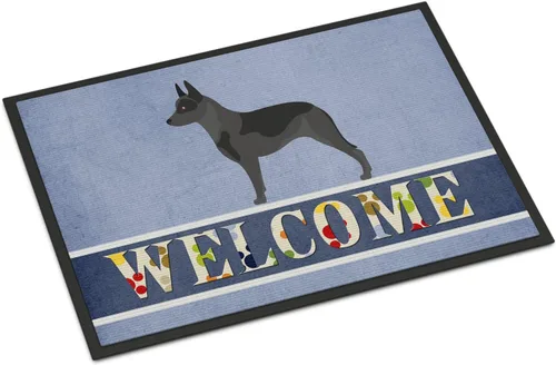 Miniatura 157 de Caroline's Treasures BB8321JMAT - Felpudo de bienvenida Berger Picard de 24 x 36 pulgadas, tapete azul para puerta delantera, para interiores