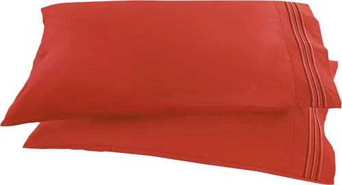 Miniatura 21 de Elegant Comfort ® Diseño de Cadena de 1500 Hilos, Calidad Egipcia de Lujo, Sedoso, Suave, Resistente a Arrugas y Decoloración, 2 Fundas de Almohada