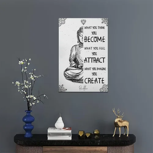 Miniatura 2 de Arte de pared Zen para baño, cuadros de meditación de Buda, decoración de pared, citas espirituales inspiradoras zen, pintura de impresión en lienzo