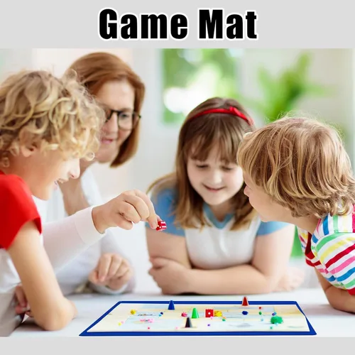 Miniatura 6 de Buryeah Mahjong Mat - Tapete grande de goma de neopreno antideslizante para mesa de juegos de dominó, juego de cartas de póquer, juego de mesa