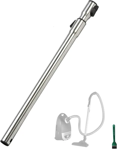 EZ SPARES Tubo compatible con aspiradoras Miele C1, C2, C3, tubo de acero inoxidable telescópico no eléctrico, varita de extensión de 1.375
