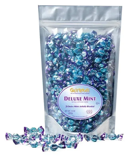 GLITTERATI Deluxe Mint, caramelos duros italianos originales en miniatura, calidad de lujo, envueltos individualmente, 14 onzas (400 unidades)