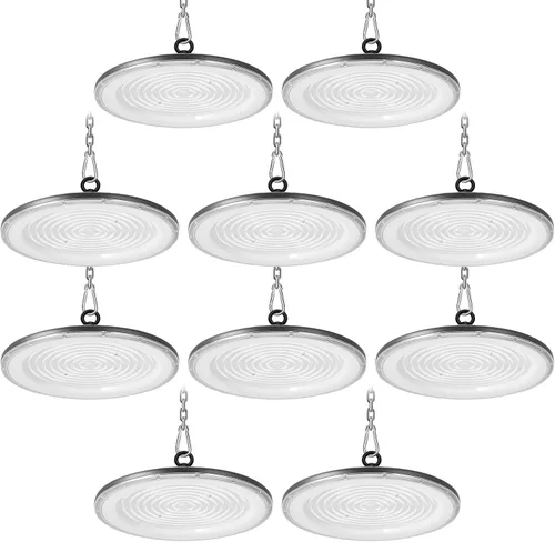 Miniatura 11 de loyal Luz LED de alta bahía, 500 W UFO High Bay Led Shop Lights 6000K 50000LM para almacén, taller, fábrica, gimnasio, garaje, granero, 2024, nuevo