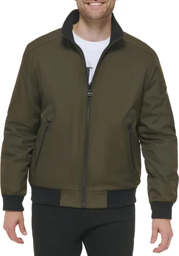 Miniatura 12 de Calvin Klein Abrigos de invierno para hombre - Chaqueta softshell con capucha forrada de sherpa