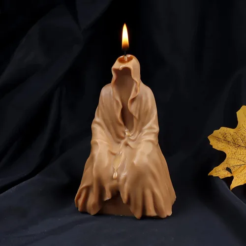 Miniatura 3 de Moldes de vela de silicona, 2 moldes de vela de bruja de mago de Halloween para hacer velas de cera, fabricación de jabón, fundición de resina