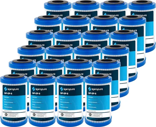 Miniatura 20 de SpiroPure SP-CBR2-10 10x2.5 0.5 Micron NSF Certificado NSF Cartucho de filtro de agua de bloque de carbono CBR2-10 155268-43 SMCB-2510 (caja de 12)