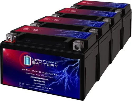 Miniatura 9 de Mighty Max Batería YTX7A-BS - 12 V 6 AH, 105 CCA, Batería SLA AGM para Motocicleta Recargable Libre de Mantenimiento