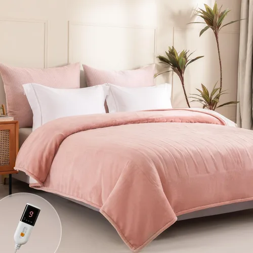 Miniatura 19 de Manta Eléctrica Térmica de 50" x 60" - Manta Térmica Eléctrica con 5 Niveles de Calefacción y 3 Horas de Apagado Automático, Lavable a Máquina