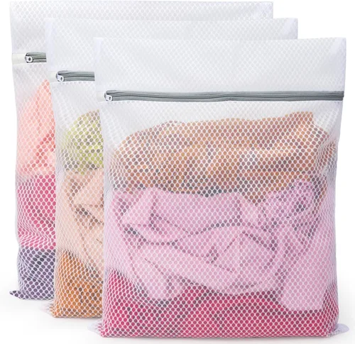 Miniatura 11 de Vivifying Bolsas de malla XL grandes, paquete de 2 bolsas de malla de panal de 20 x 24 pulgadas para lavadora, ropa delicada, suéter, abrigos