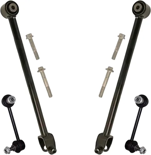 Miniatura 188 de Detroit Axle - Brazos de control superiores traseros para Chrysler 300 Dodge Challenger Charger Magnum, reemplazo del conjunto de brazos de control