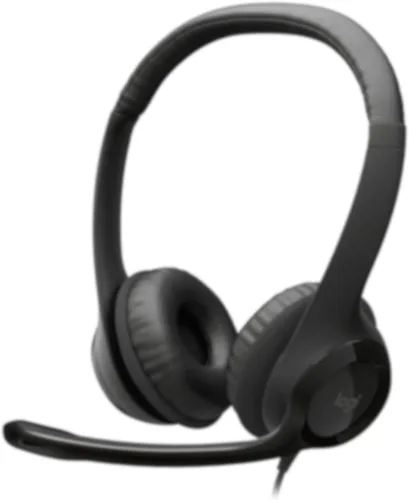 Logitech H 390, color negro, tecnología de conectividad con cable, auriculares multimedia incorporados.