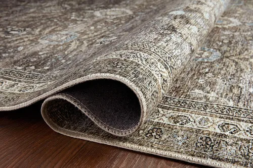 Miniatura 10 de Loloi - Alfombra decorativa Layla Collection LAY-13 Antiguo/Musgo, 2 pies 3 pulgadas x 3 pies 9 pulgadas, 0,33 cm de espesor, alfombra acento suave