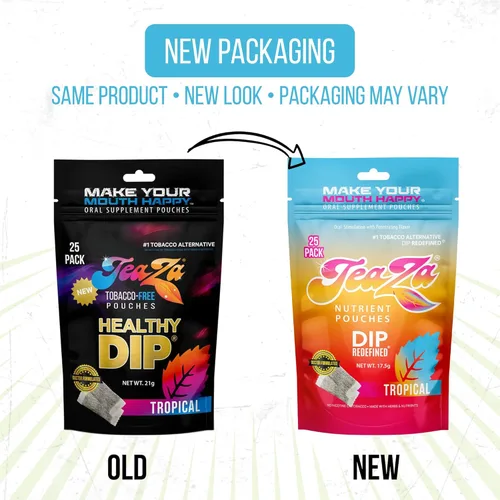 Miniatura 2 de Teaza Bolsas energéticas a base de hierbas, para masticar tabaco, alternativa sin nicotina, sin humo, tabaco alternativo y inmersión saludable