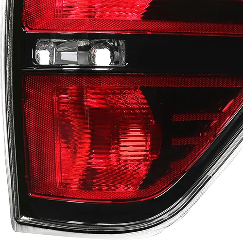 Miniatura 7 de HECASA Luz trasera compatible con Ford F-150 2009-2014 de repuesto para BL3Z13404B BL3Z13404AA W/O arnés de bombillas lente transparente carcasa