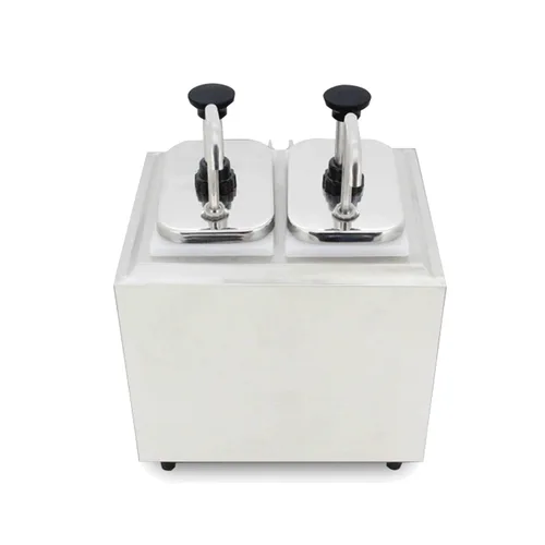 Miniatura 2 de Dispensador de queso doble con bomba, calentador de dulce de azúcar caliente, calentador de salsa manual para queso nacho y chocolate, capacidad