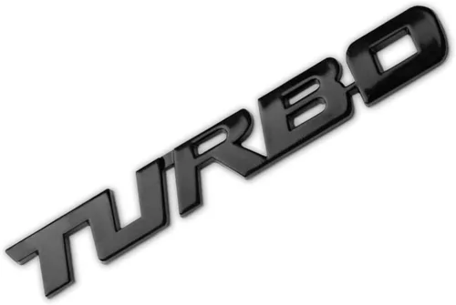 Emblema de Coche Turbo, Insignia Turbo de Metal 3D para Guardabarros Lateral del Cuerpo del Auto y Maletero, Calcomanía Adhesiva de Decoración de