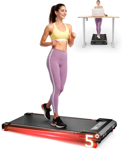 Cinta de caminar XBD, alfombrillas inclinadas para debajo del escritorio con capacidad de 330 libras, caminadora portátil de 2.5 HP para el hogar,