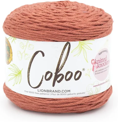 Miniatura 8 de Lion Brand Yarn Coboo, hilo suave para tejer, hacer ganchillo y manualidades, Vanilla Blossom, paquete de 3 Flor de vainilla