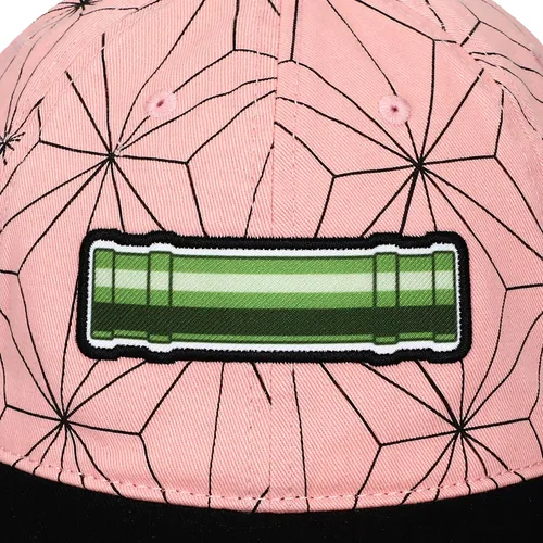 Miniatura 4 de Gorra de béisbol ajustable negra con logotipo bordado de Demon Slayer