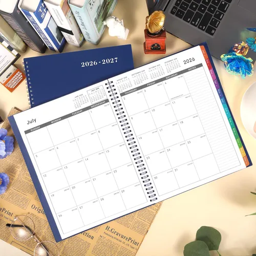 Miniatura 2 de Agenda mensual 2026 – Agenda 2026, enero 2026 – diciembre 2026, 9 x 11 pulgadas, agenda mensual 2026, calendario 2026 con encuadernación en espiral