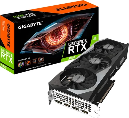 GIGABYTE Tarjeta gráfica GeForce RTX 3070 Gaming OC 8G (REV2.0), 3 ventiladores WINDFORCE, LHR, 8GB 256-bit GDDR6, GV-N3070GAMING OC-8GD REV2.0