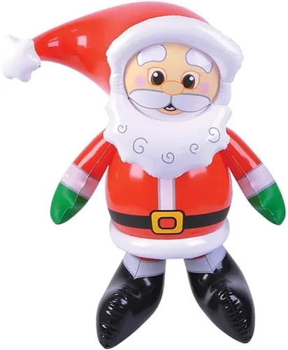 Miniatura 2 de The Dreidel Company Inflable de Papá Noel de Navidad, 24 pulgadas, 2 pies de alto, perfecto para exhibición al aire libre, reuniones, premios