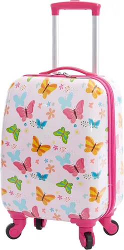 Miniatura 12 de Travelers Club Juego de viaje de equipaje para niños, 23 piezas, mariposa, 5, Mariposa, Juego de equipaje de viaje para niños de 23 piezas
