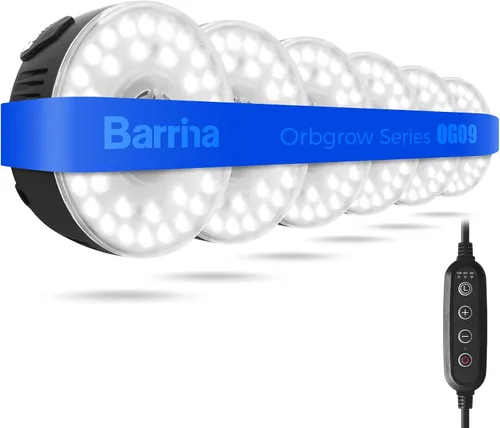 Miniatura 11 de Barrina Orbgrow OG09 Luz de Crecimiento Puck, 5000K 18W (2 x 9W, Equivalente a 270 Vatios), Luz de Espectro Completo para Plantas