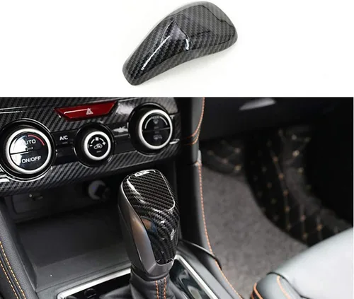 Kadore Para Subaru Crosstrek Impreza Premium Sport Limited 2018-2022 2023 Cubierta de la perilla de la palanca de cambios de color de fibra de