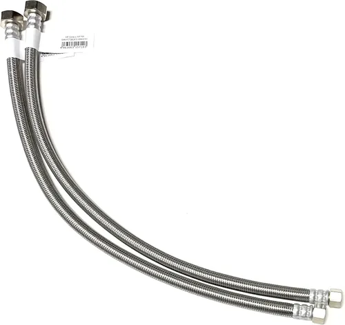 Línea de conector de suministro de agua para grifo, línea de suministro de grifo, rosca de compresión hembra de 3/8 x rosca de tubo de hierro hembra
