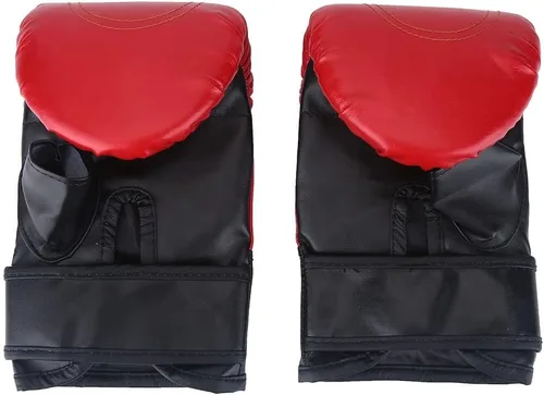 Miniatura 9 de Guantes de boxeo, 1 par/set de guantes de boxeo de pulgar abierto para adultos, guantes de piel sintética, guantes de ejercicio para kickboxing