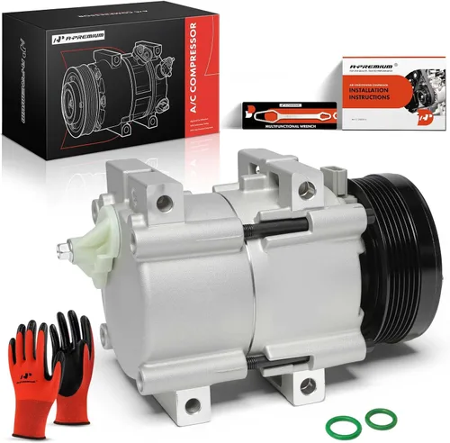Miniatura 10 de A-Premium Compresor de CA con embrague compatible con Ford Explorer 1996-2001, Mustang 1994-1995 2005-2006, Aerostar, Thunderbird & Mercury Cougar