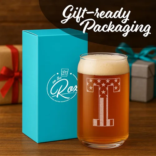 Miniatura 4 de Vasos de cerveza con monograma para hombres (A-Z) de 16 onzas - Regalos de cerveza para hombres, hermano, hijo, papá, vecino - Regalos únicos
