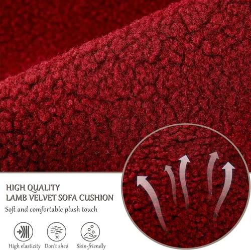 Miniatura 5 de Funda para reposabrazos de sofá, funda para reposabrazos de silla reclinable, funda de terciopelo de cordero, antideslizante, protector de muebles