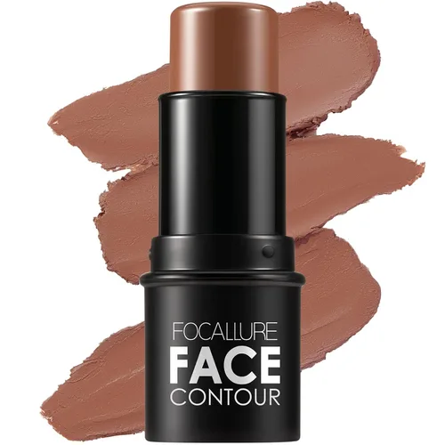 Miniatura 12 de FOCALLURE MOCHA - Barra de contorno en crema, barra bronceadora mate, maquillaje profesional para moldear y contornear la cara, fácil de aplicar