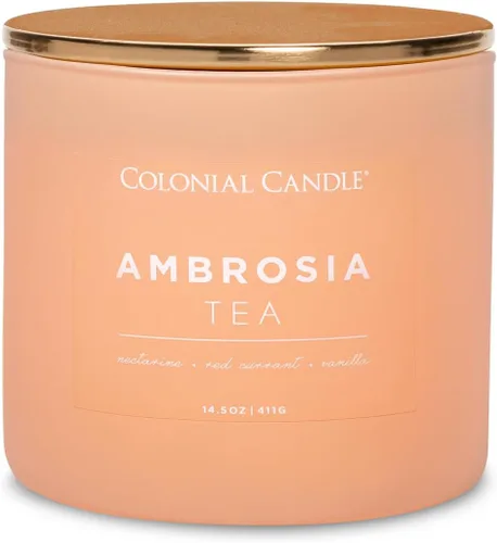 Miniatura 14 de Colonial Candle Winter Woods - Vela perfumada en frasco, colección Pop of Color, 3 mechas, verde, 14.5 onzas, hasta 60 horas de combustión